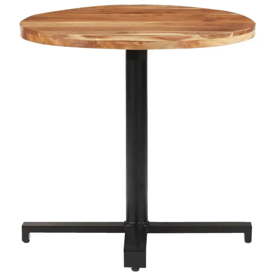 vidaXL - Bistrotafel - Bruin - Acaciahout - Ø 80 x 75 cm - 1 pcs