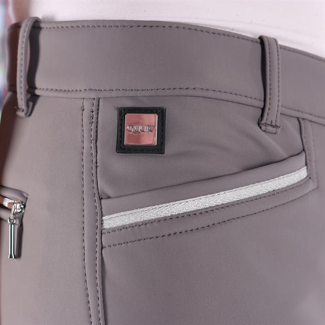 Paardrijbroek QUUR QCardie Softshell Full Grip Grijs