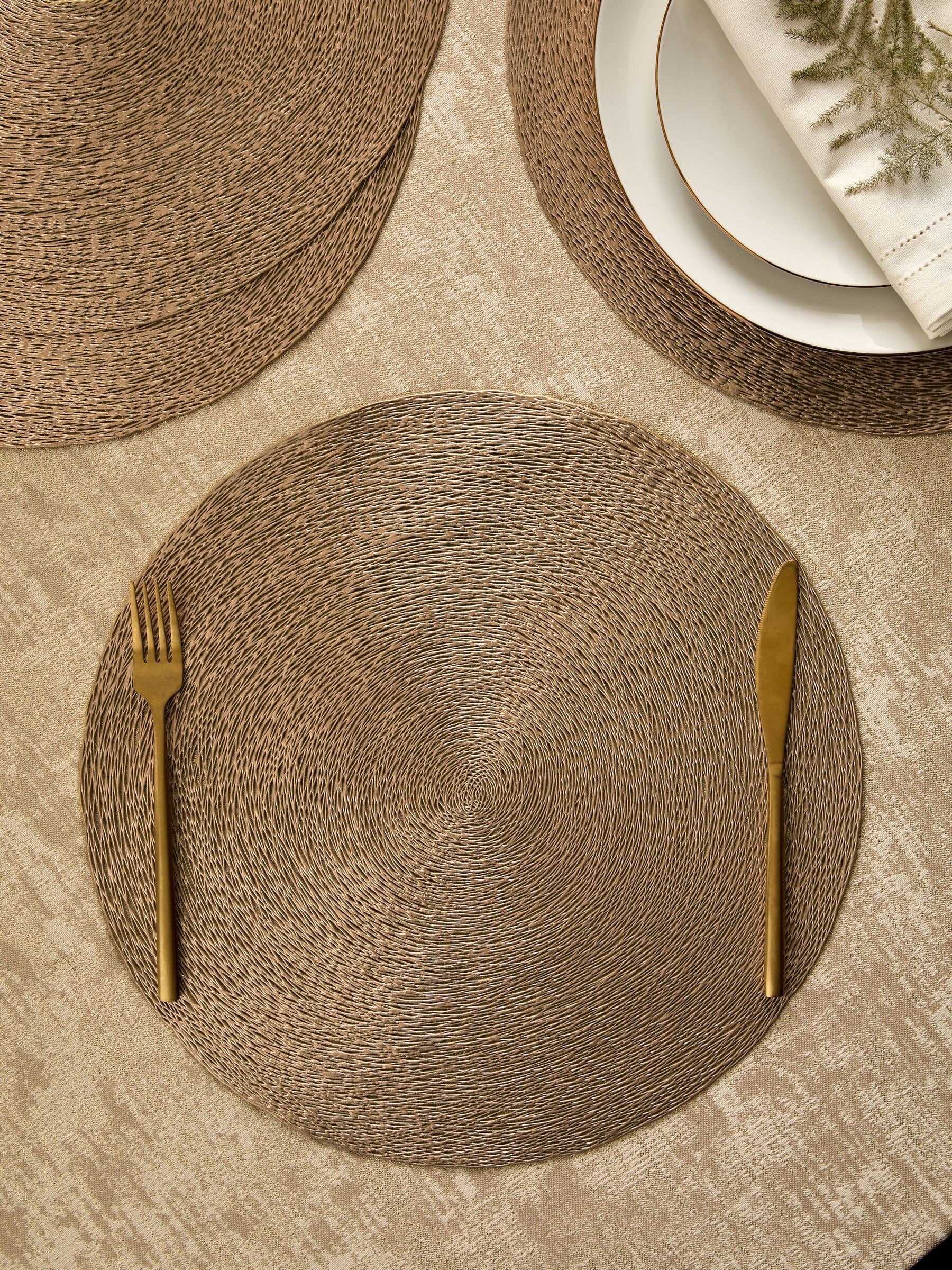 Set van 4 afneembare pvc placemats