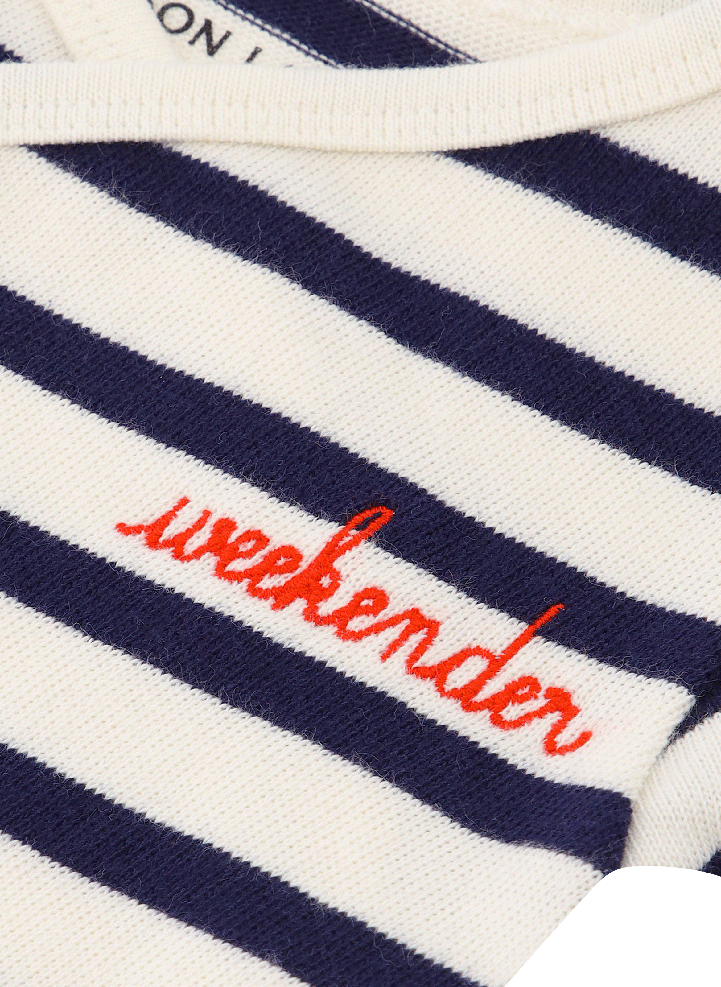 CAIN WEEKENDER - Body brodé weekender en coton bio| Blanc