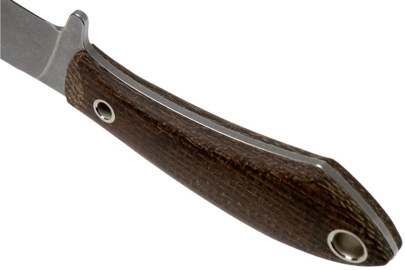 White River Knives Sendero Pack jachtmes Natural Burlap Micarta, Jerry Fisk design