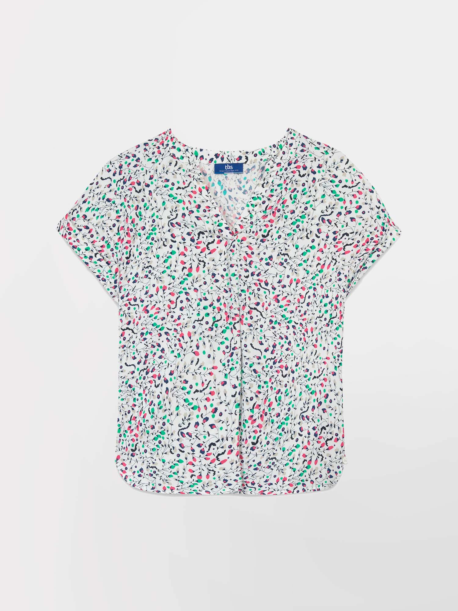 Blouse Femme Fluide & Légère Motif Multico