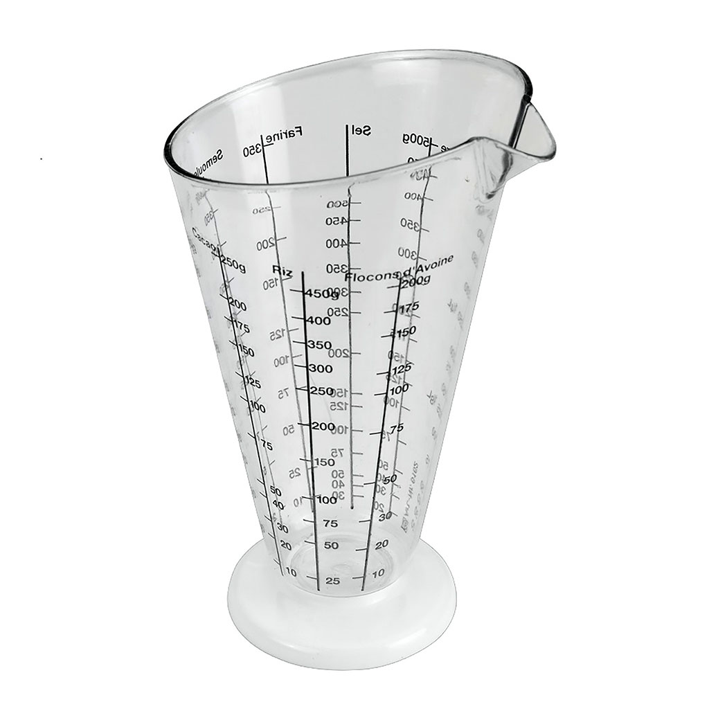 Verre doseur plastique transparent 500ml