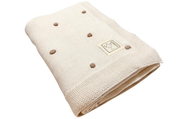 Kaiser Babydecke »Knots creme/knots light brown 80 x 100 cm«