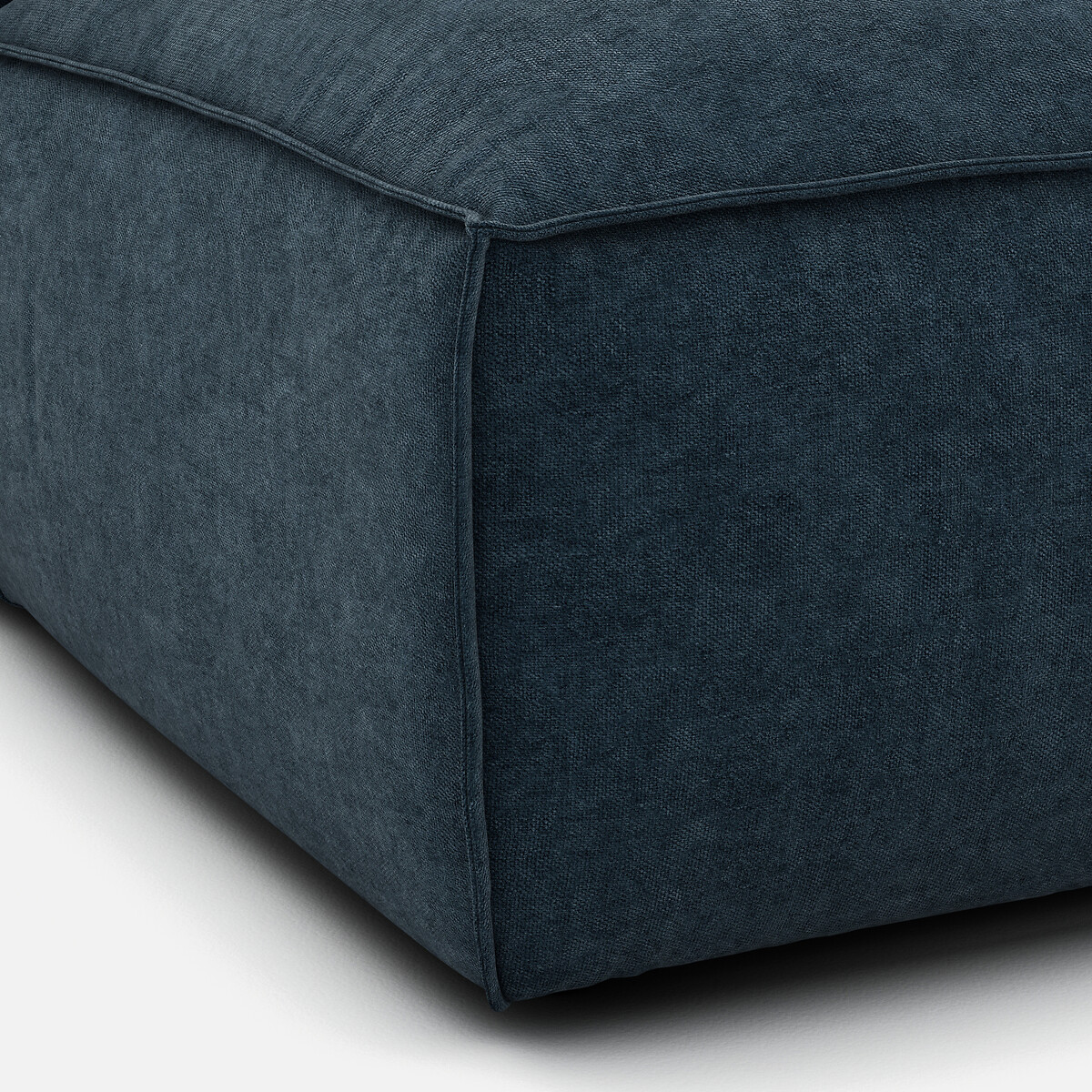 LA REDOUTE INTERIEURS<br>Sofá lounge, direito, veludo texturizado, Seven