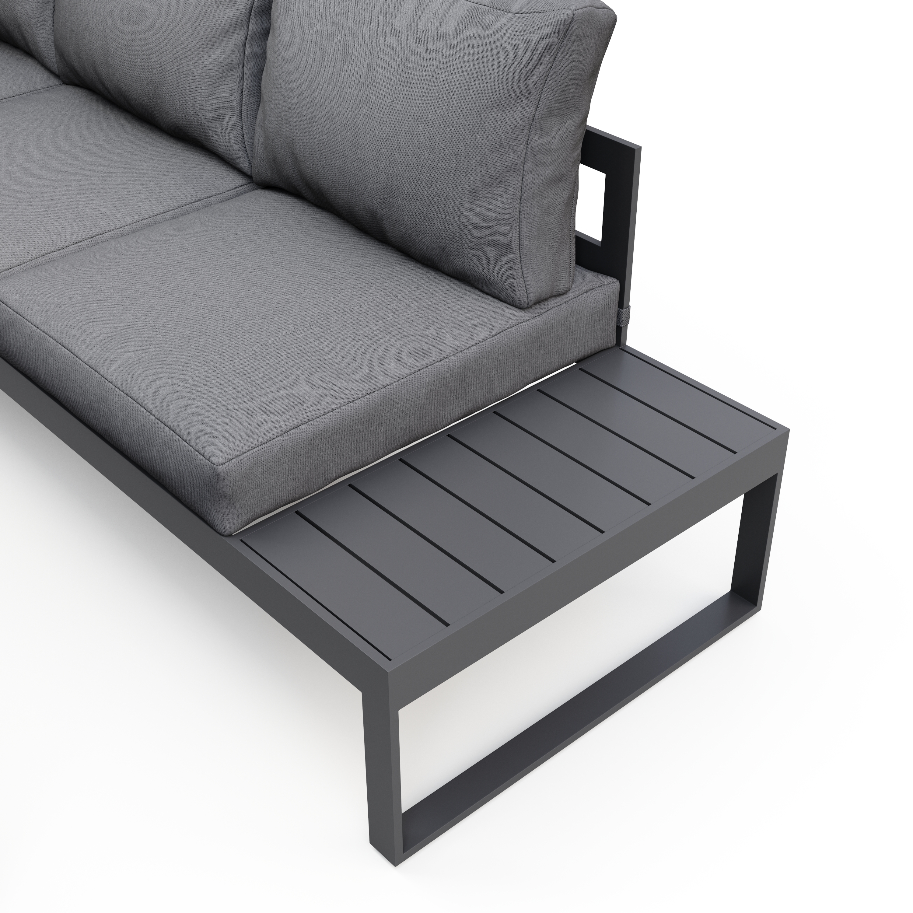 Lounge CAMILA anthrazit/schwarz