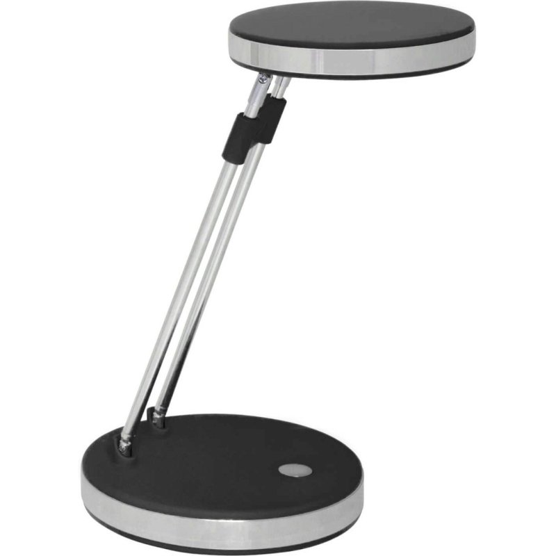 Lampe bureau maulpuck led basse consommation classe a 5wcordon 1,7m bras extensible   185 a 330mm coloris noir