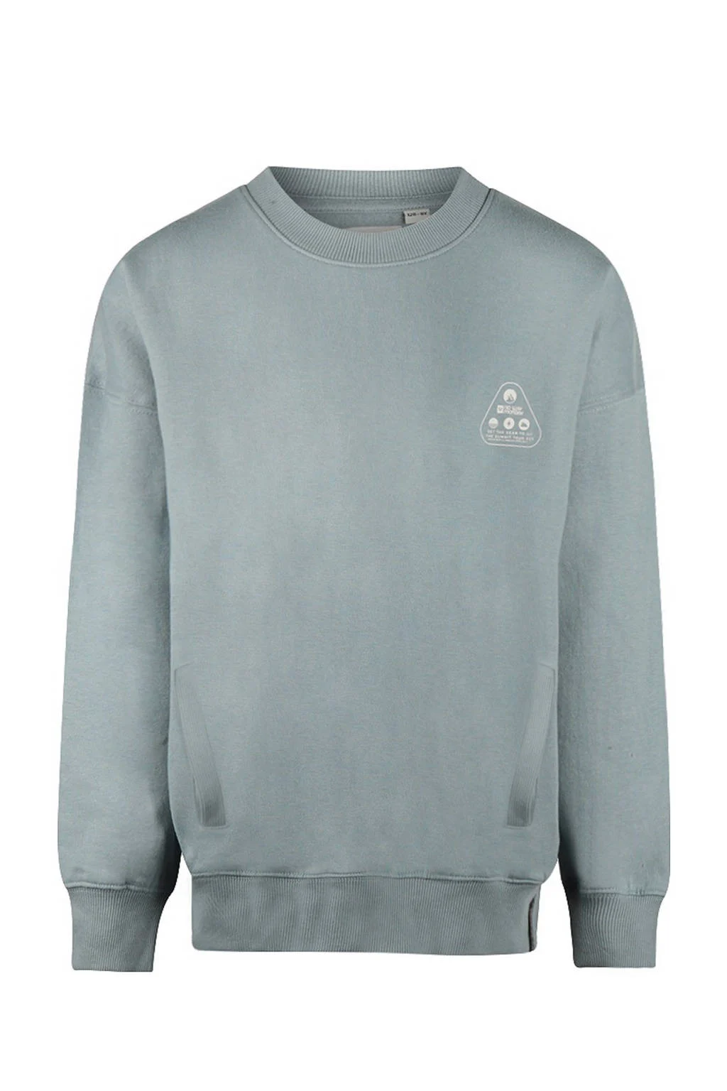 No Way Monday sweater grijsblauw