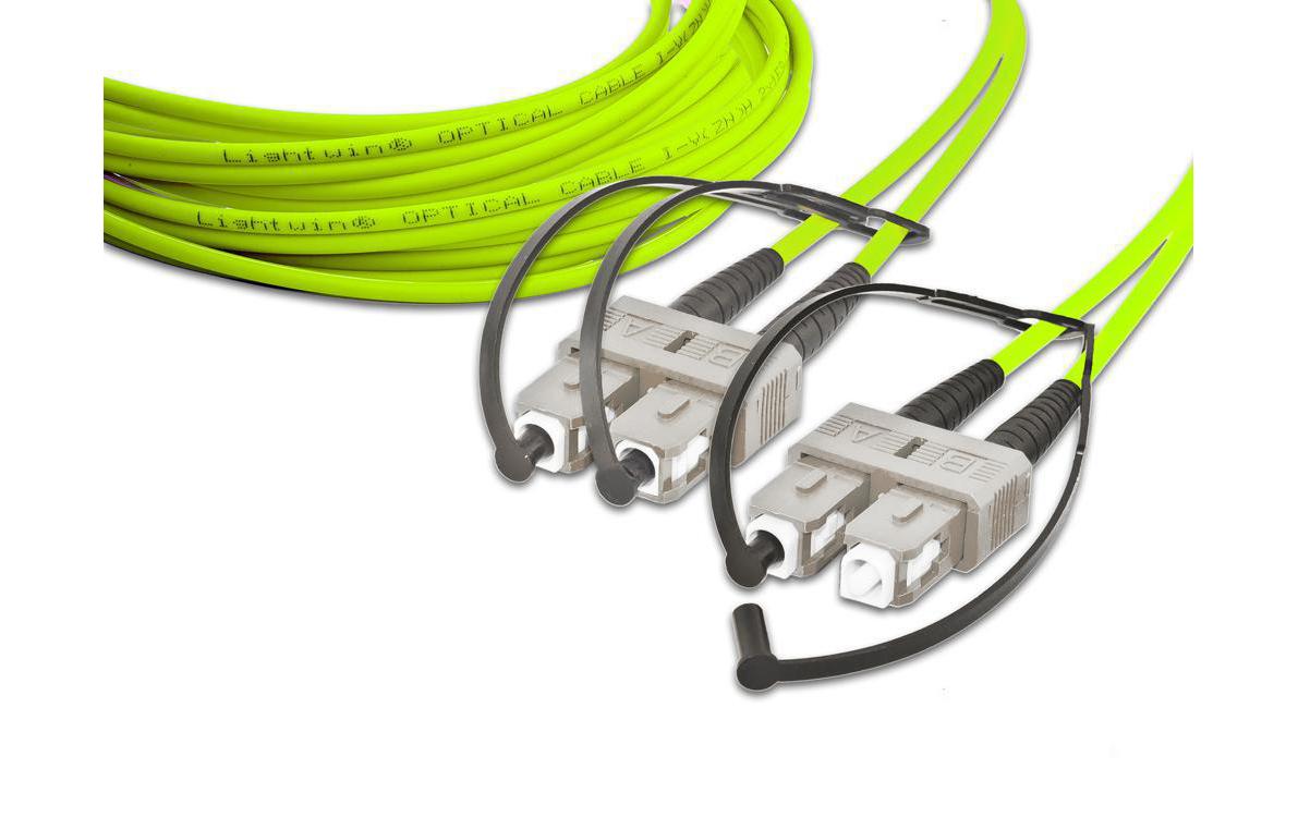LWL-Patchkabel Multimode SC – SC, OM5, Duplex, 10 mMultimode SC-SC OM5 10 m