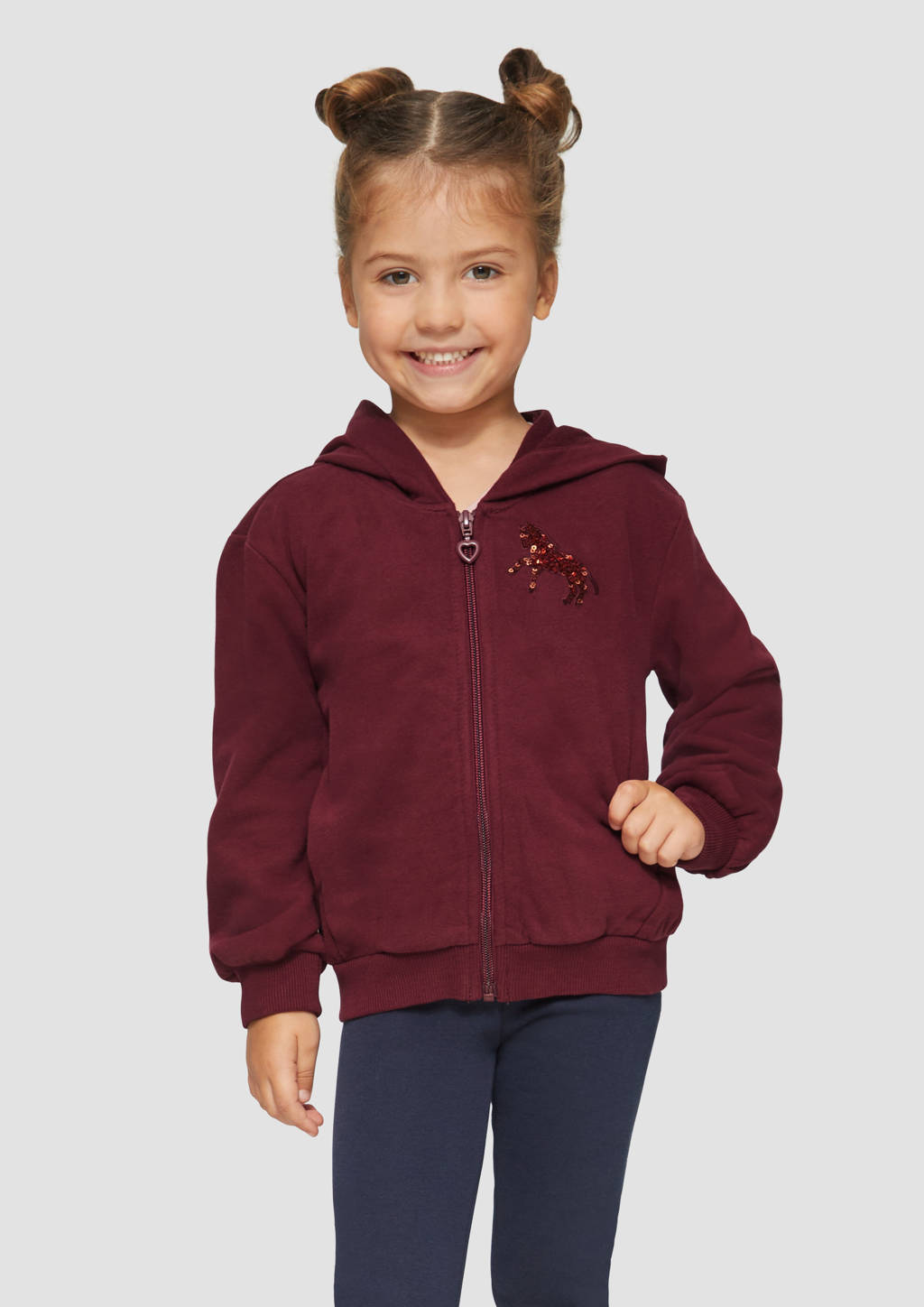 s.Oliver sweatvest donkerrood