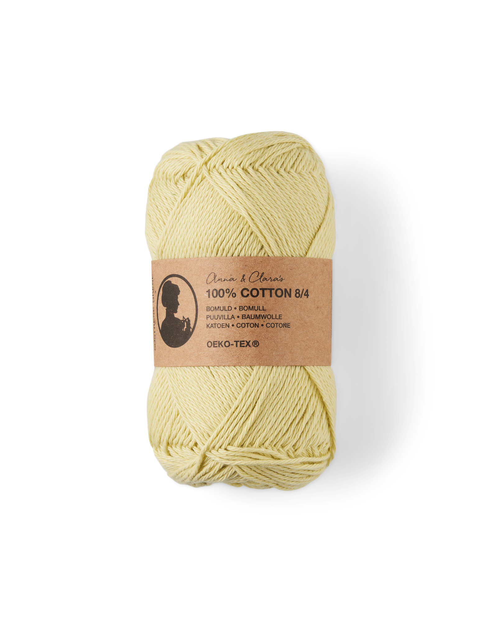 Garn 8/4 | Bomuld. 50 g = 160 m. | Light Olive
