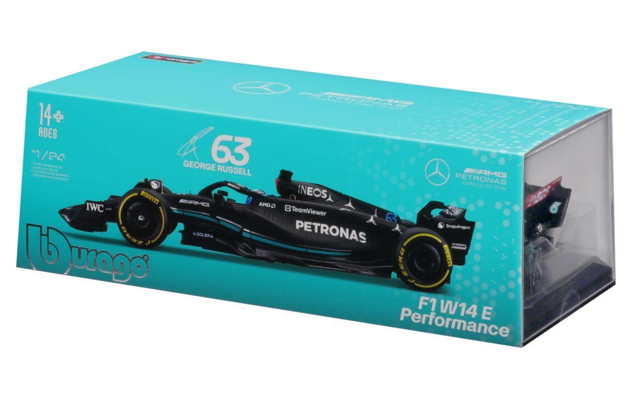 Mercedes-AMG F1 W14 E Perf. Russell 2023 1:24Sammlermodell im Massstab 1:24
