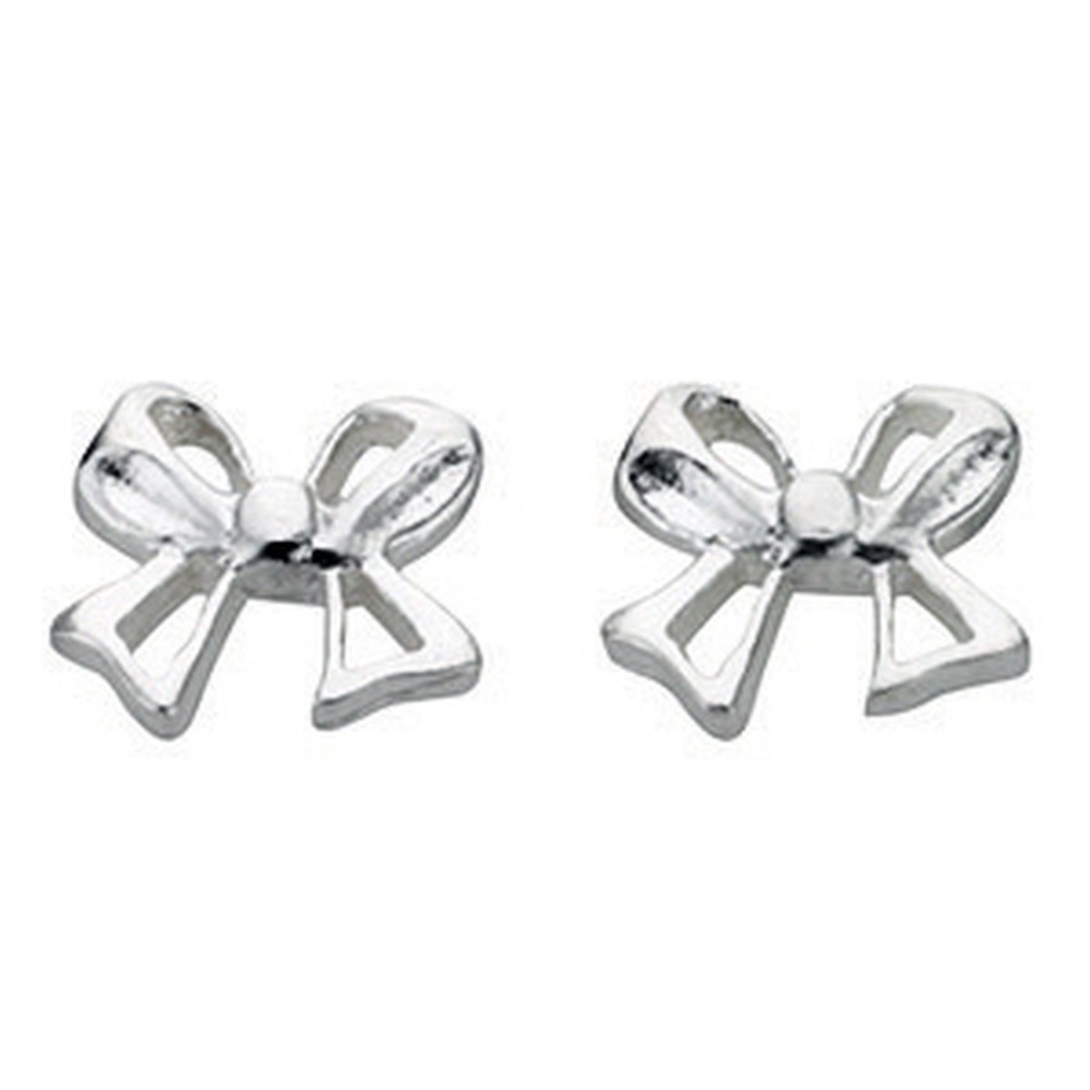 Boucle d'oreille noeud cadeaux en argent 925/1000