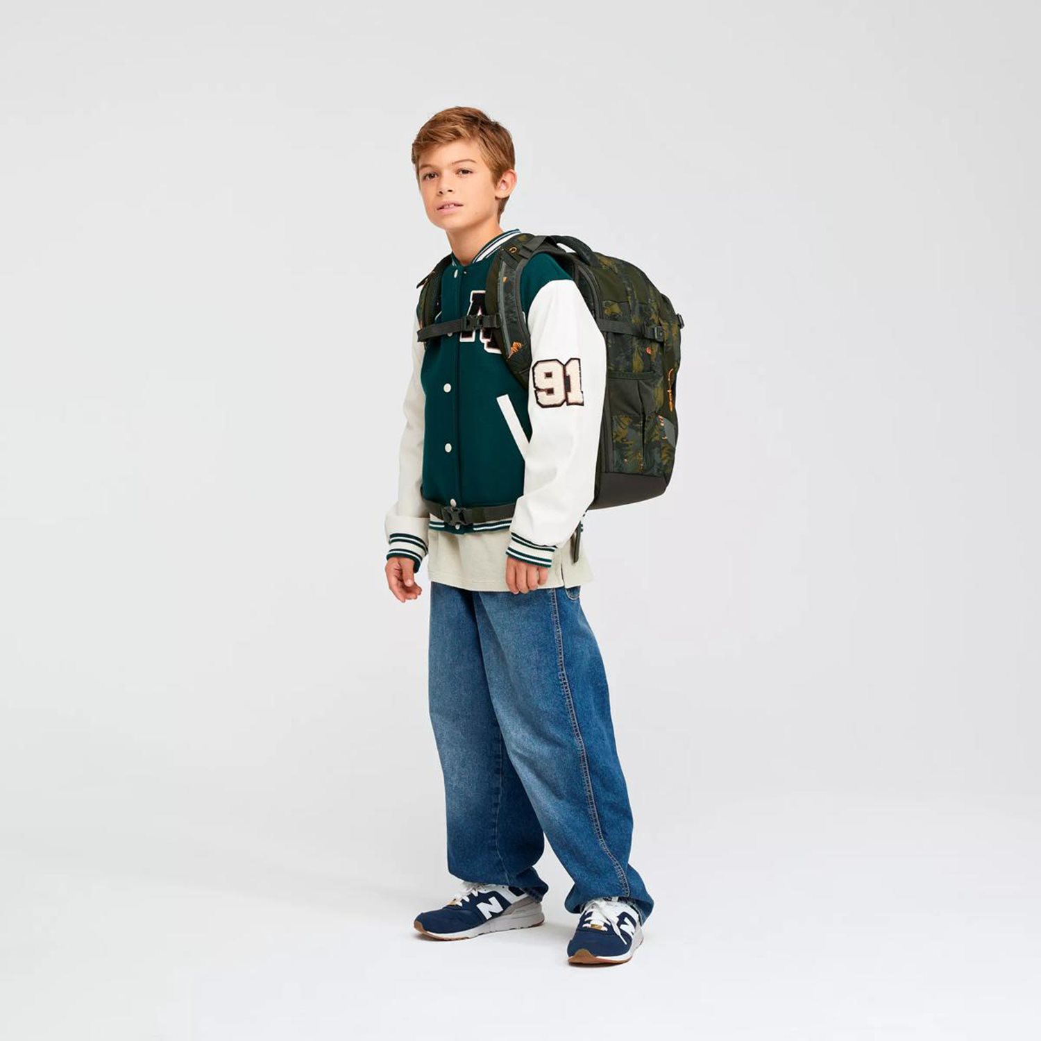 Satch Match School Backpack jurassic jungle