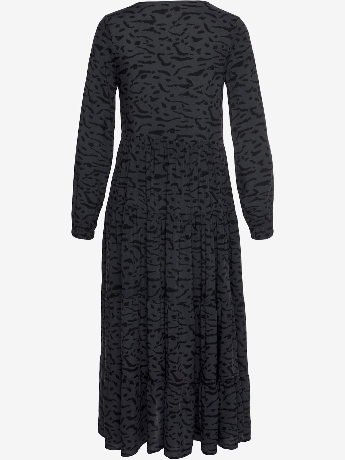 Robe longue avec encolure en v