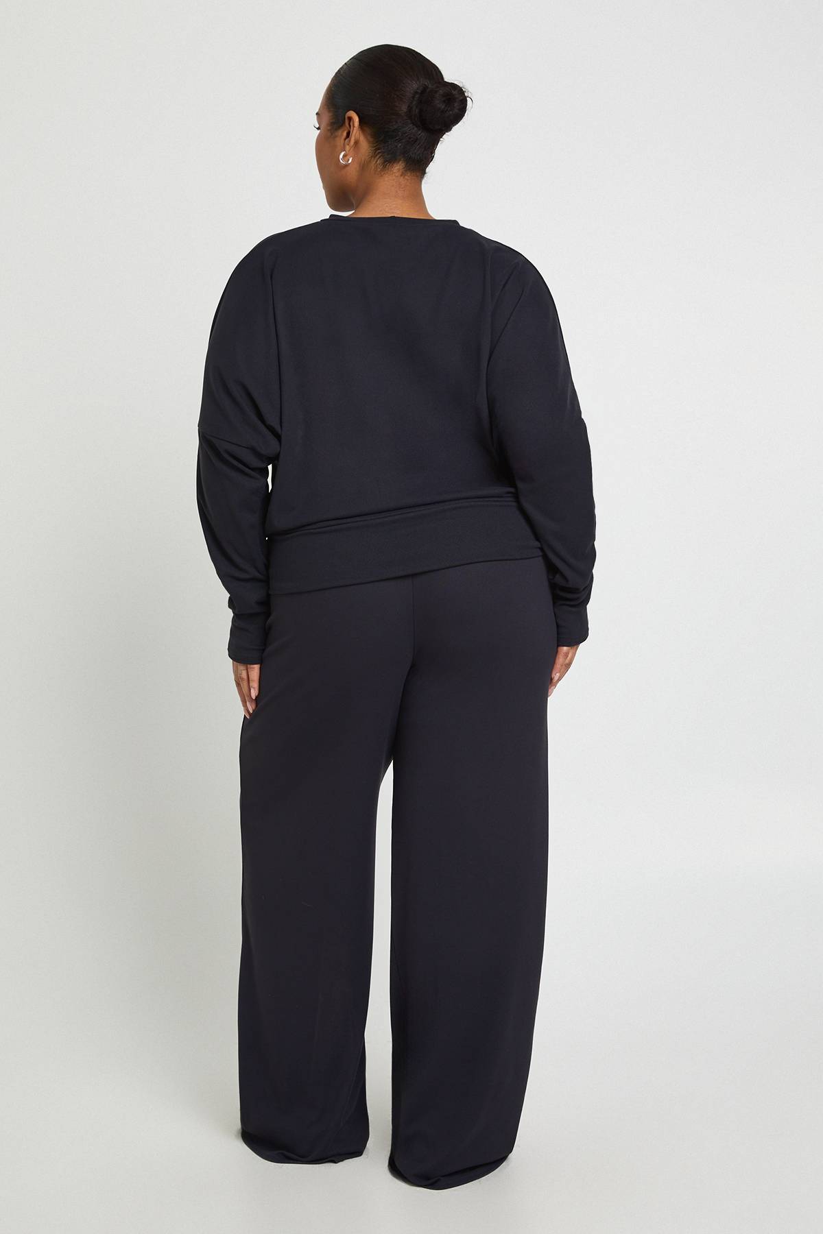 boohoo Plus Ensemble haut à manches longues batwing ultra doux et pantalon coordonné