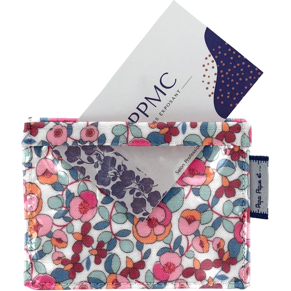 Porte Badge Boutons Rose