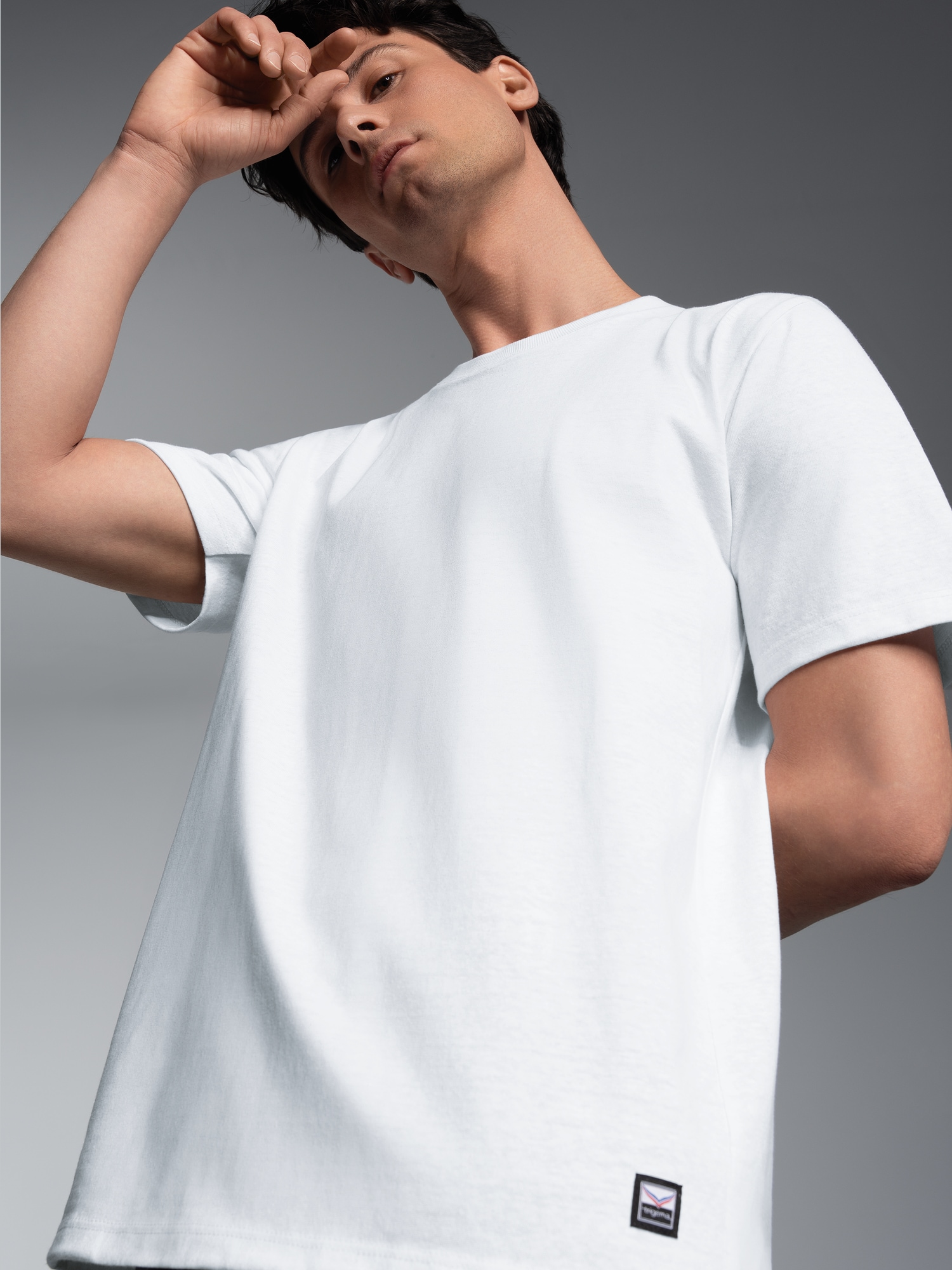 Heavy T-Shirt aus 100% recycelter Baumwolle Weiss