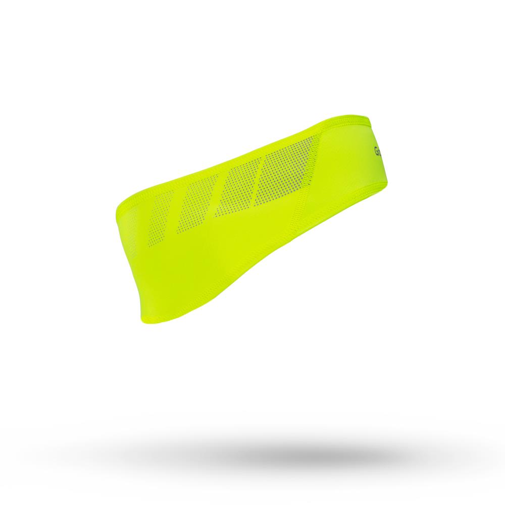 GripGrab Hi-Vis vindtæt pandebånd fluo