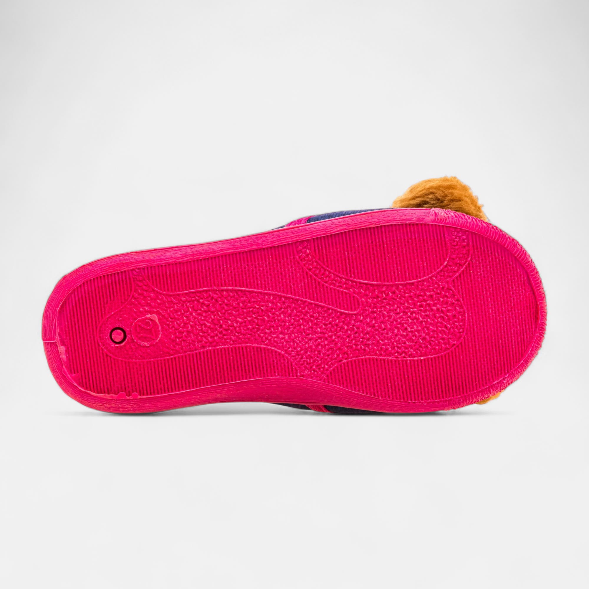 Pantoufles pieds sensibles Fille bleu marine