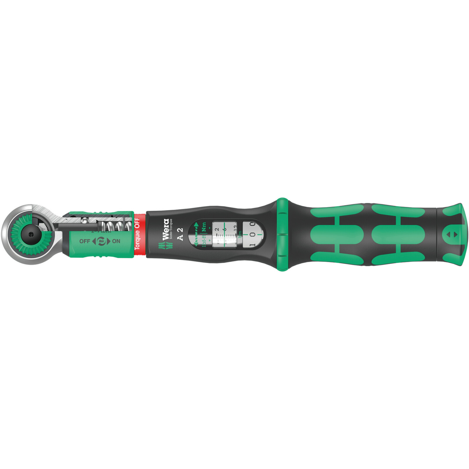 Wera 05075801001 Safe-Torque A 2 Momentsleutel met omschakelbare ratel - 2-12 Nm - 1/4