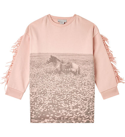 Stella McCartney Kids Sweatkleid - Rosa m. Pferd