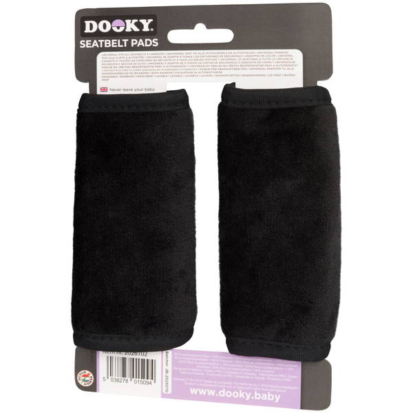 DookyDooky   Gurtpolster 2er Set schwarz