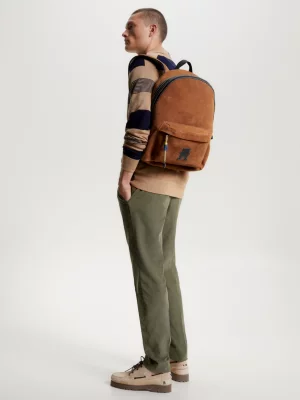 Mochila TH Monogram Suede Dome