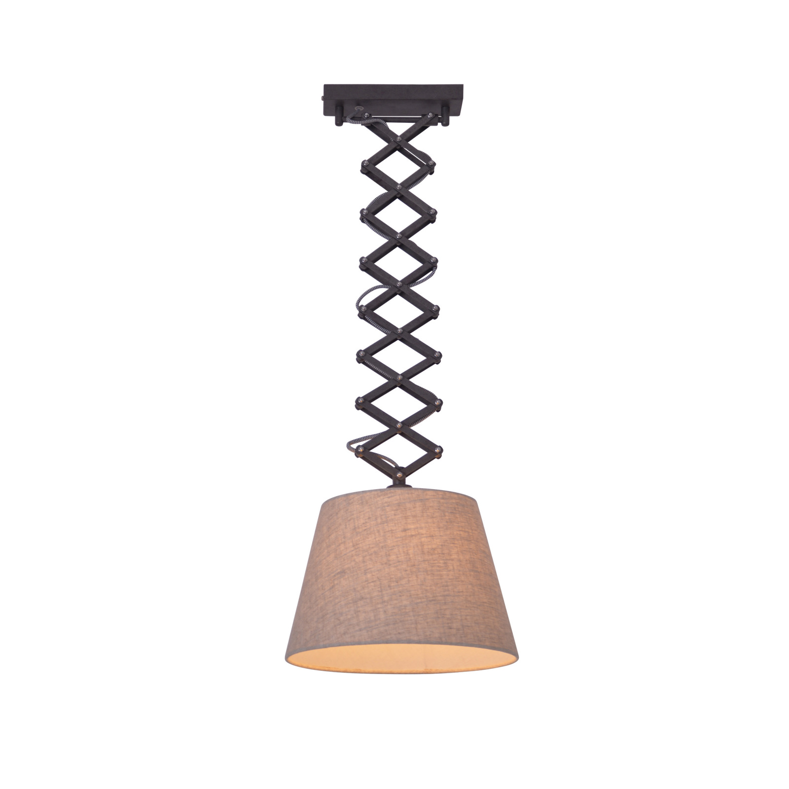 Pendelleuchte ADRIENNE - natur-braun - 1-flammig