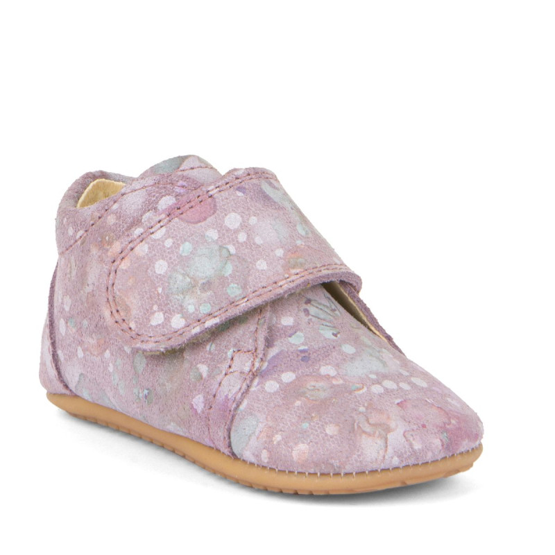 Froddo Froddo Prewalkers Shine Rose avec des fleurs