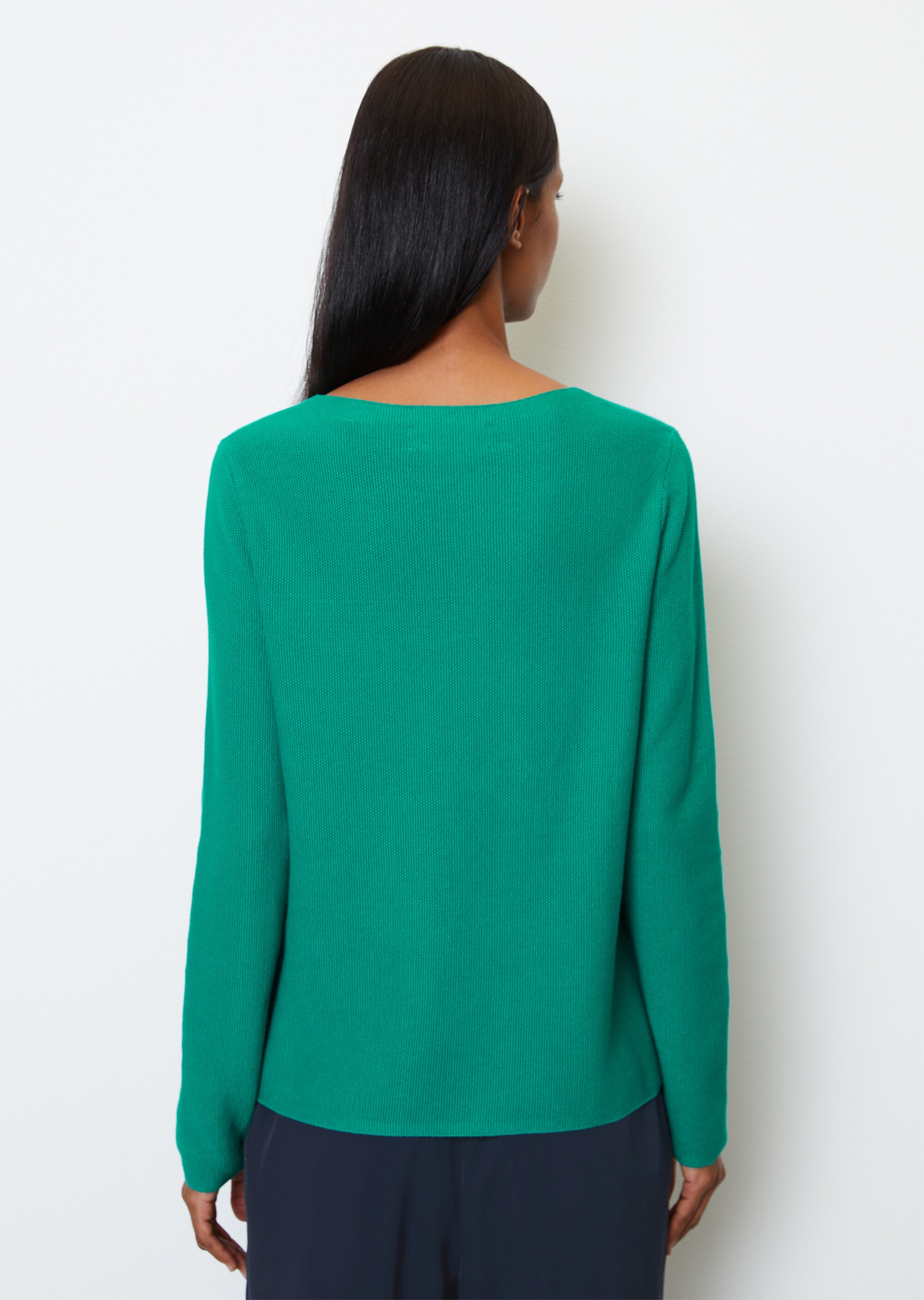 Pullover mit Reiskorn-Struktur aus softem Organic Cotton