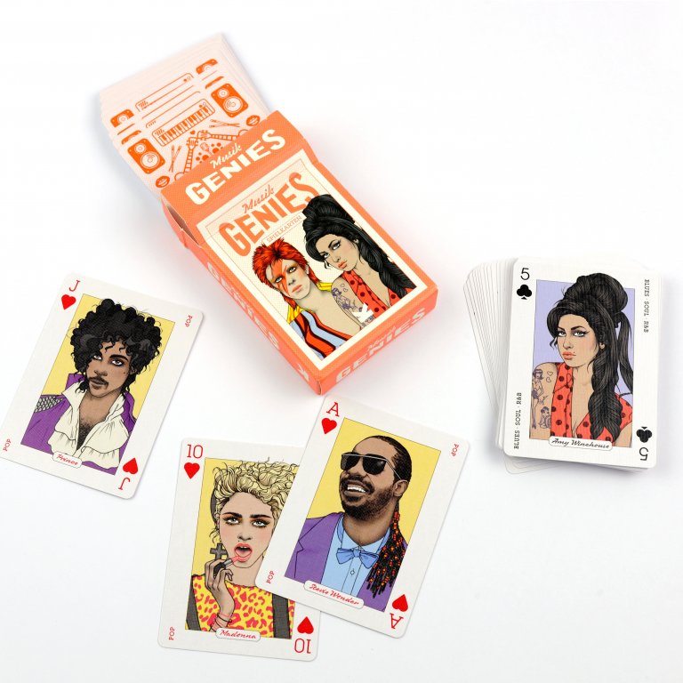Laurence King Verlag Musik-Genies Spielkarten