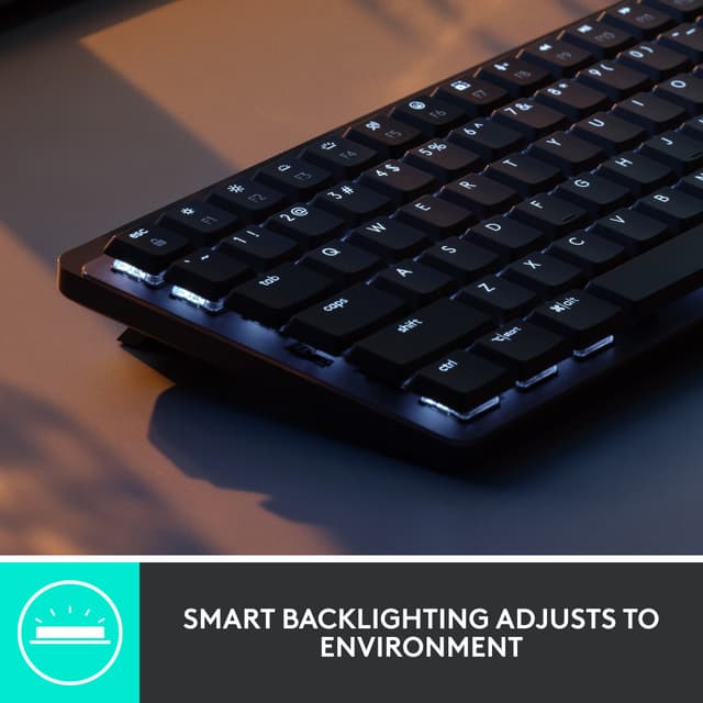 Logitech MX Mechanical Mini trådløst tastatur (graphite)