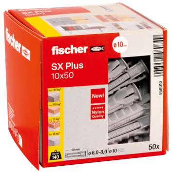 Fischer SX+-plug 10x50mm 50 stuks