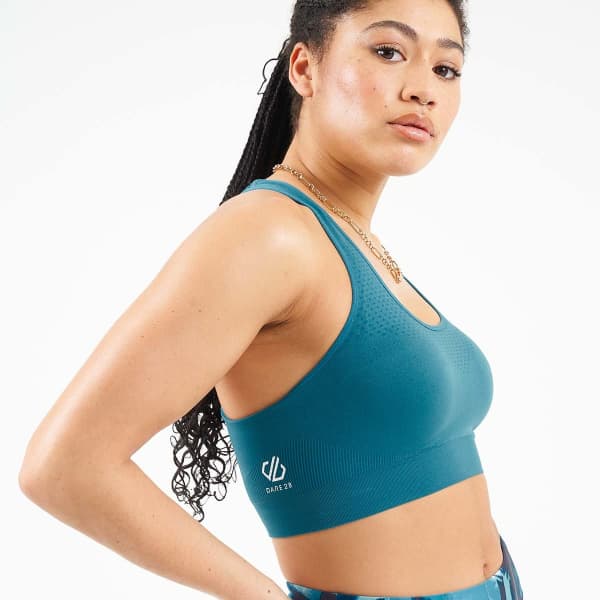 Brassière running DARE 2B DON’T SWEAT IT BRA DRAGONFLY/DRAGONFLY