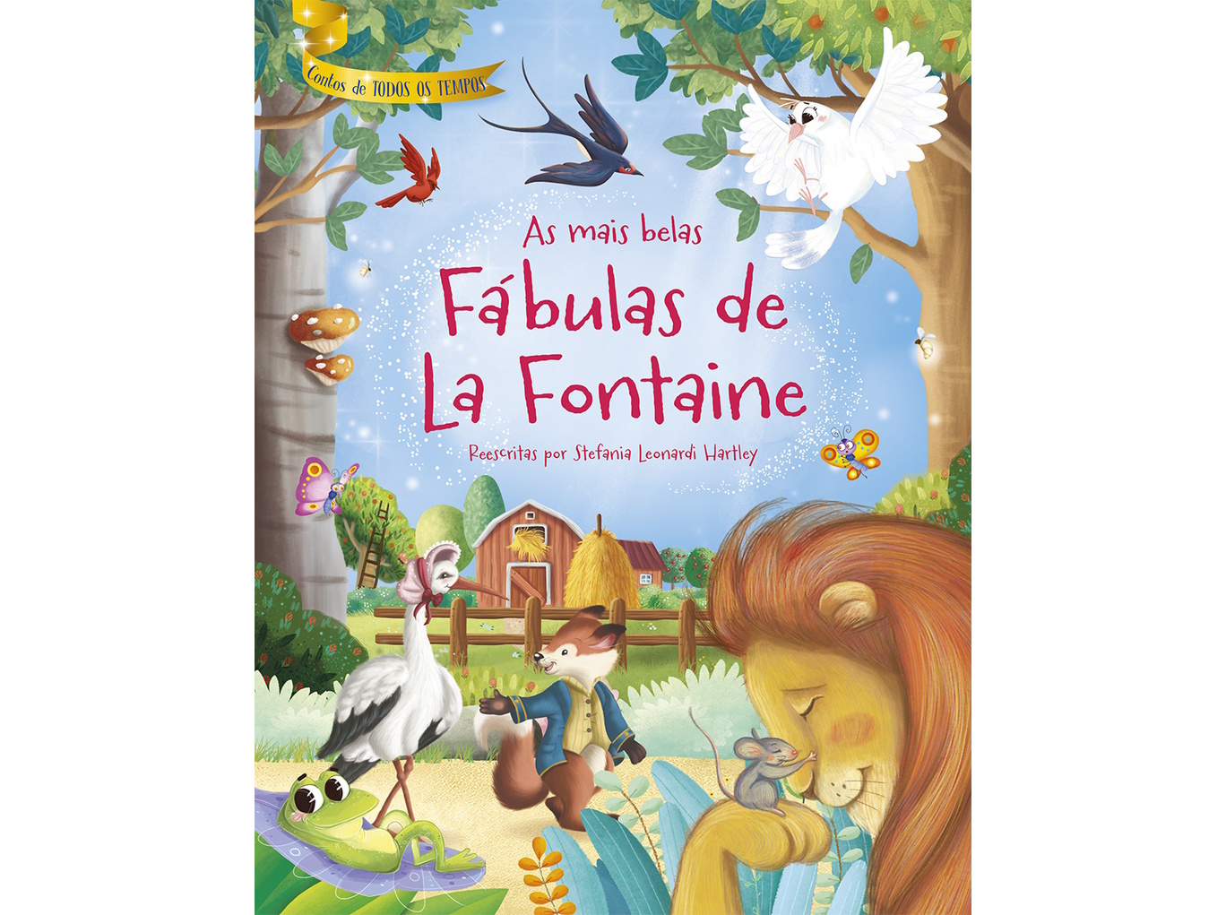 LIVRO AS MAIS BELAS FÁBULAS DE LA FONTAINE STEFANIA LEO