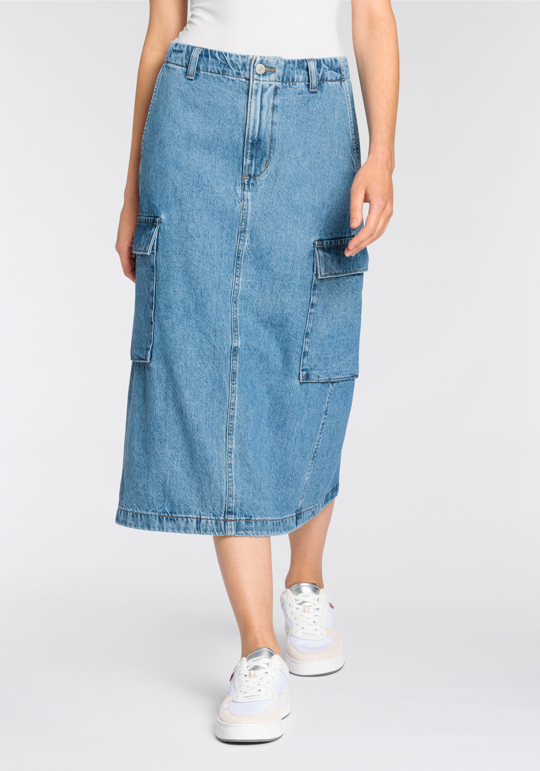 Levi's® Jeansrock »CARGO MIDI SKIRT MED IN«
