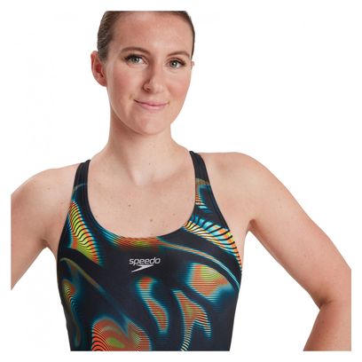 Maillot de Bain Femme Speedo Eco  Placem Dig Power Noir