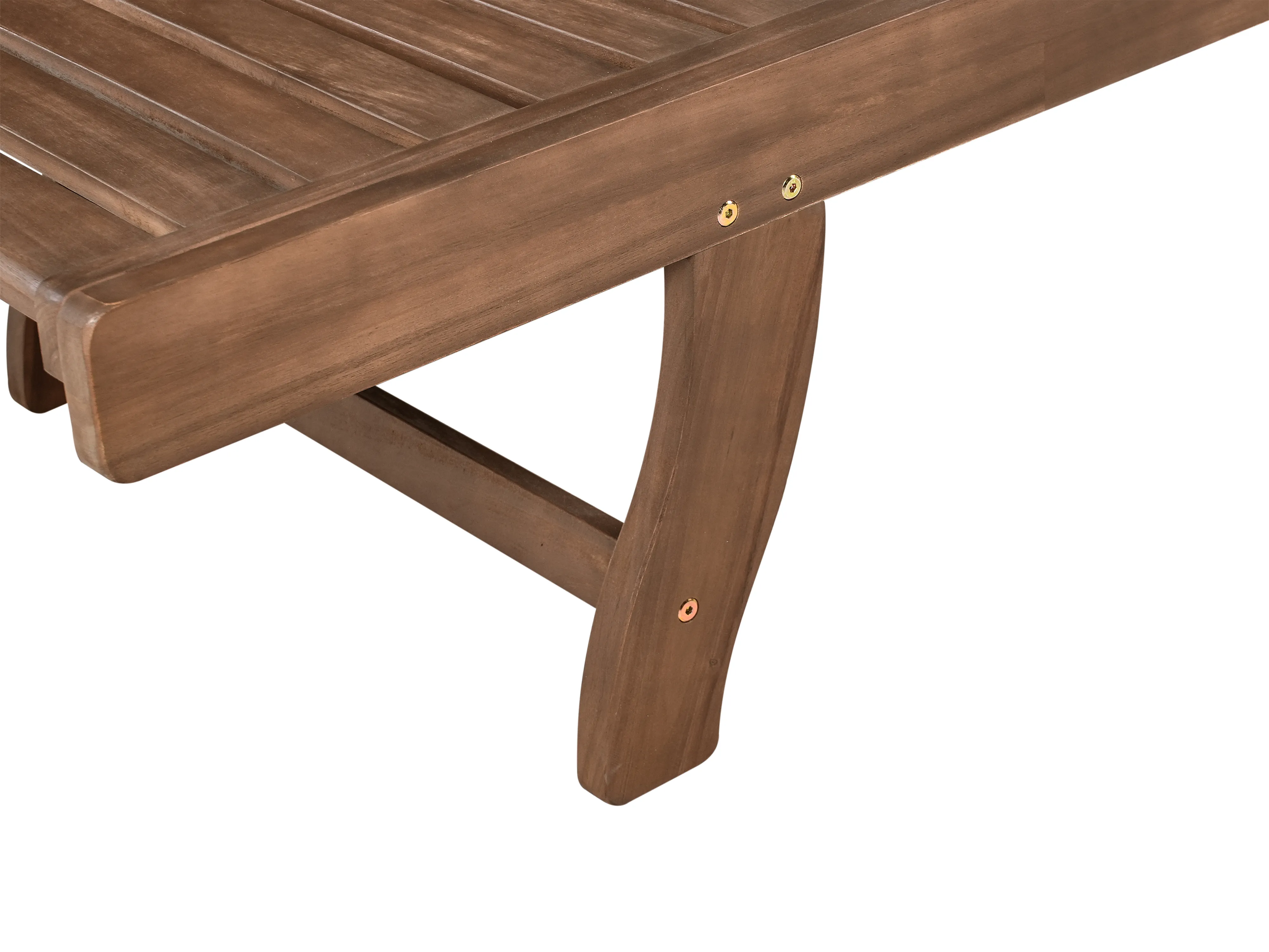 Ligstoel met kussen AMANTEA PREMIUM Acaciahout Taupe