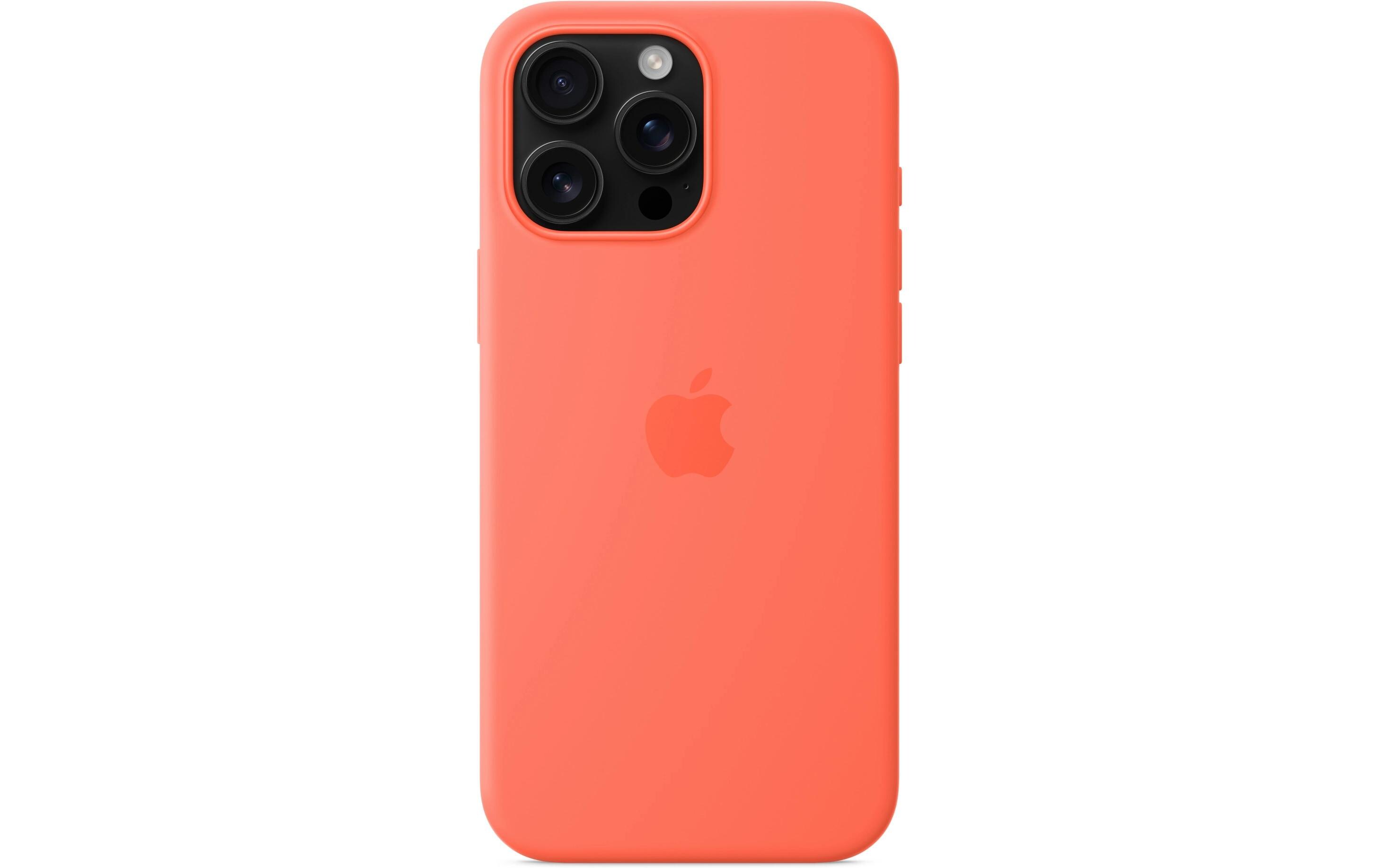Silicone Case mit MagSafe iPhone 16 Pro Max TangerineSilikon-Backcover mit «MagSafe» für das Apple iPhone 16 Pro Max