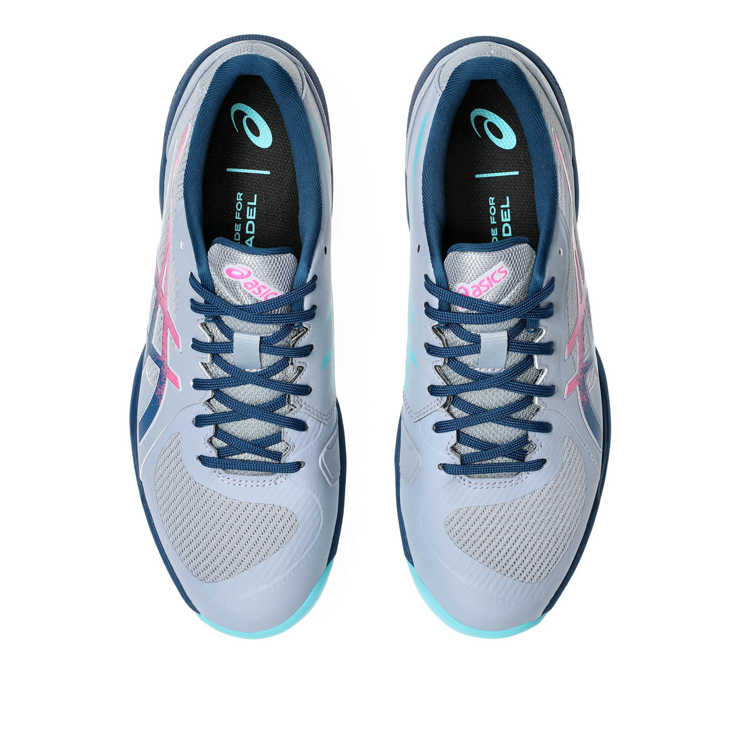 ASICS Solution Swift FF 2 Chaussures Padel Hommes - Bleu Gris, Bleu Petrol