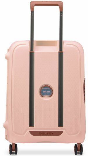 DELSEY Paris - MONCEY - Harde Cabinekoffer - Zwart/Roze - 38 Liter