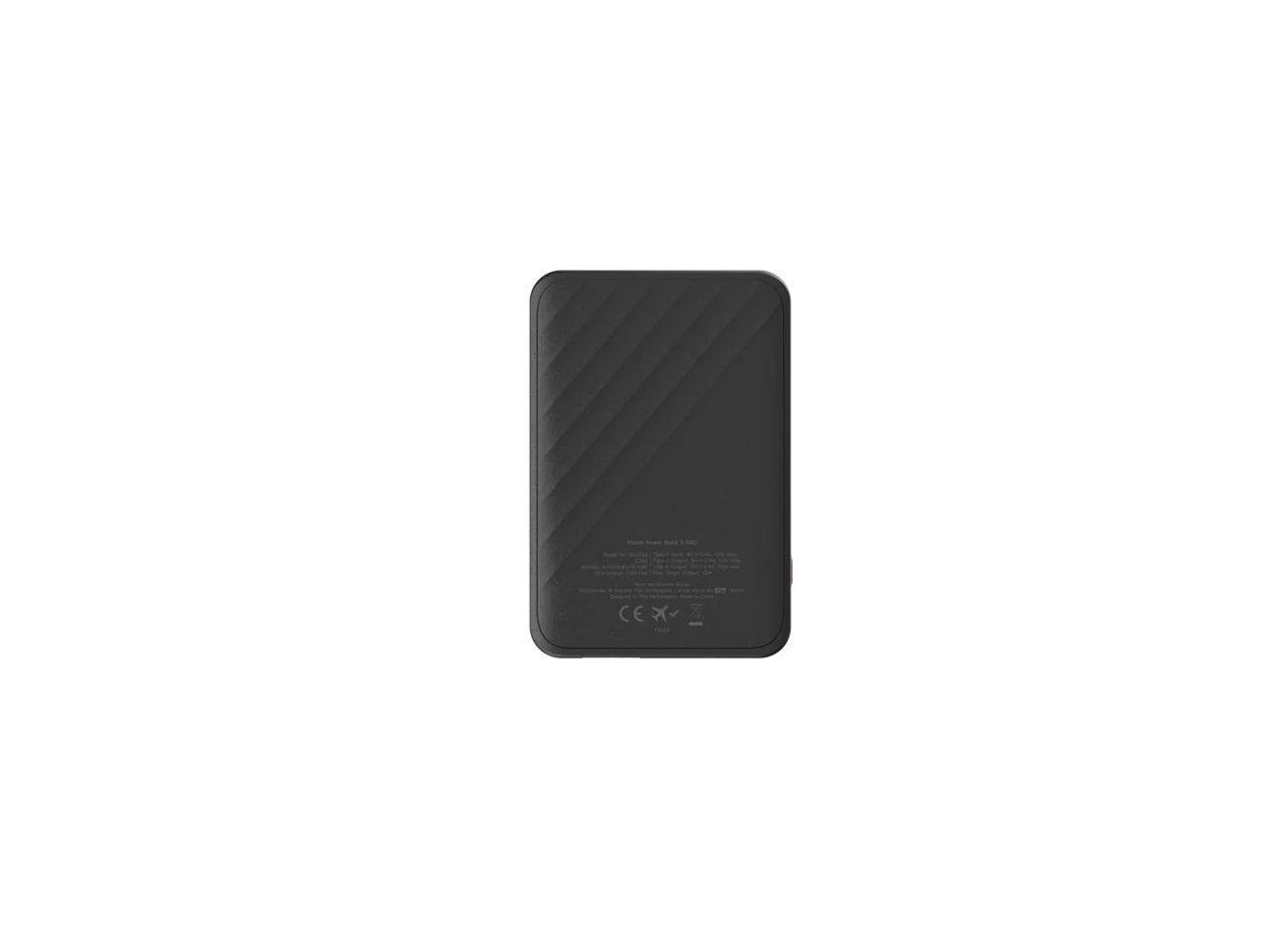 (12W) 5000mAh Go2 USB A / USB C Pocket Powerbank Fast Charge Ladegerät (XG2051) - Schwarz