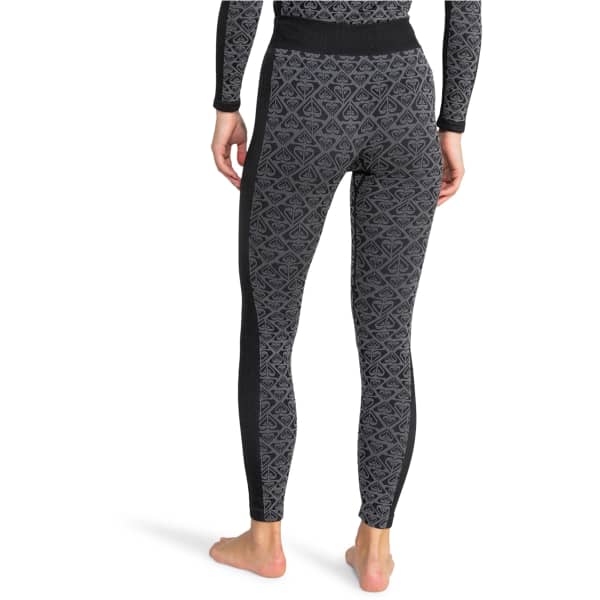 Collant thermique ROXY CHILL OUT SEAMLESS HEART PANTS TRUE BLACK