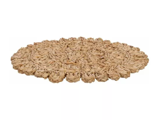 Dessous de plat en fibre naturelle marron 50x35x1,5h cm