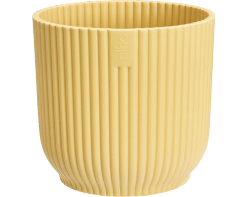 elho Vibes fold ronde mini plantenbak, kunststof, Ø 11,1 cm, H 10,5 cm, geel