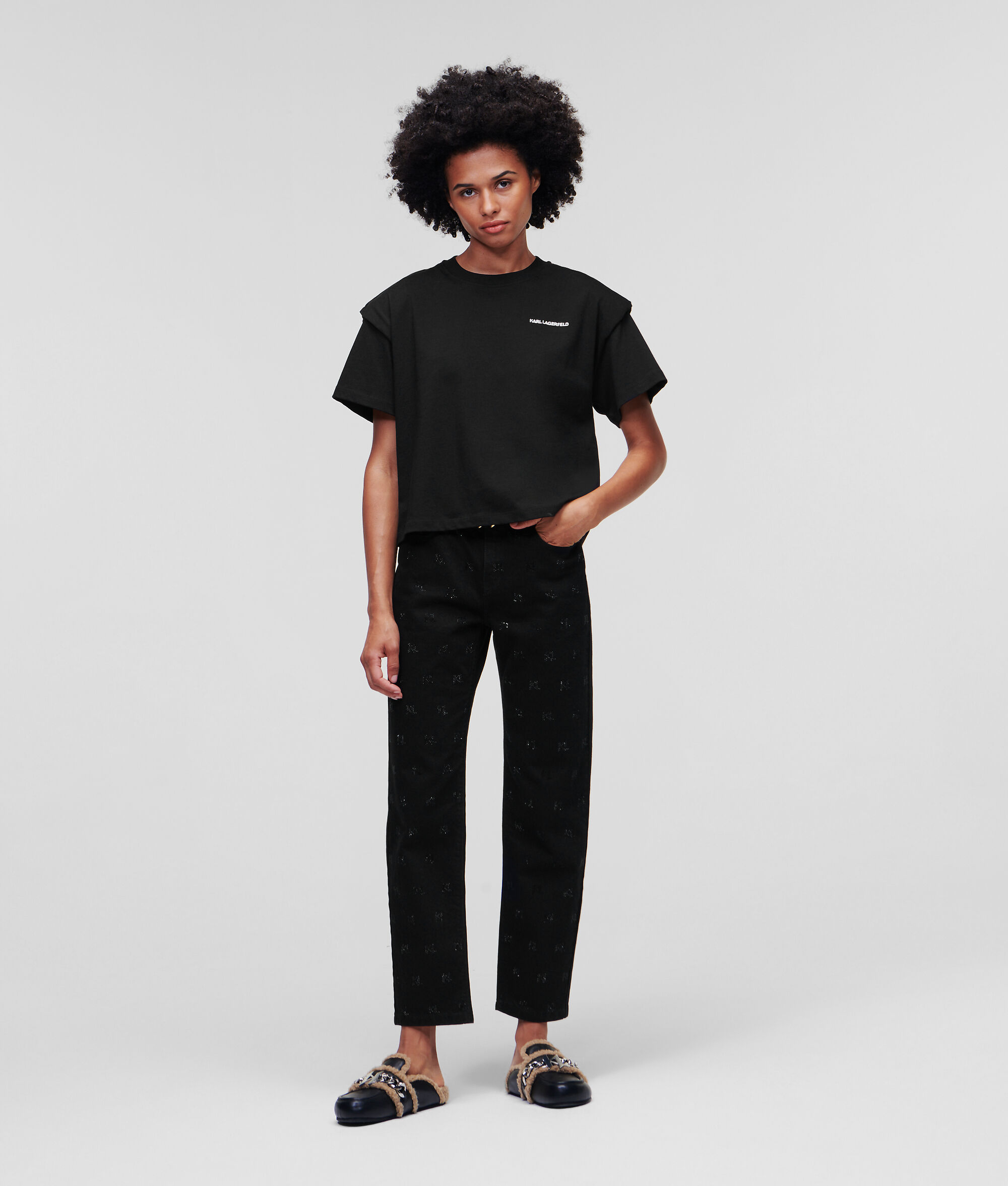 T-SHIRT AVEC ÉPAULETTES 