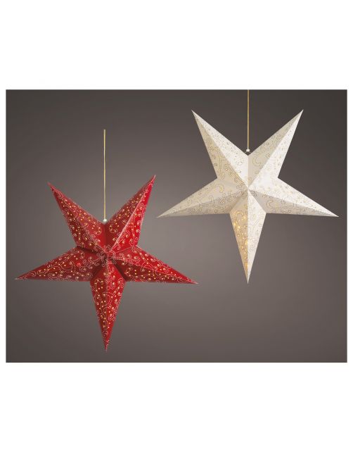 Lumineo Ster Raamdecoratie Met Led - Decoratie - Ø60 cm Warm Wit 20 led
