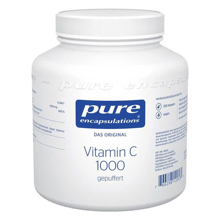 Pure Encapsulations Vitamin C 1000 gepuffert Kapseln, 250 St