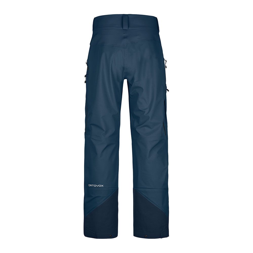 Ortovox 3L RAVINE SHELL - Pantalon ski Homme deep ocean